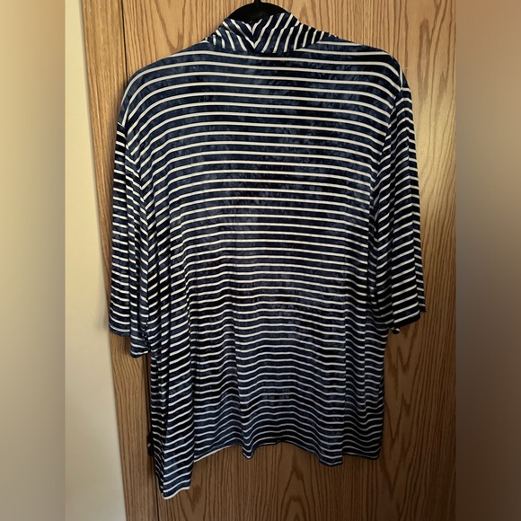 🍉cj banks cardigan 3/4 length sleeves 2X 71% rayon 26% polyester 3% spandex - Picture 2 of 7